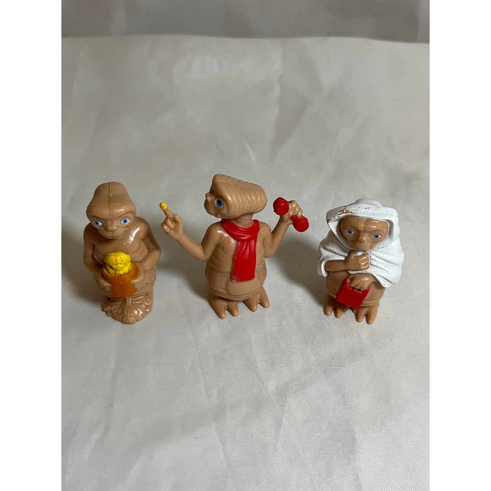 -SOLD- Vintage 1982 ET The Extra Terrestrial LJN Toys PVC Figure Set Movie Toy